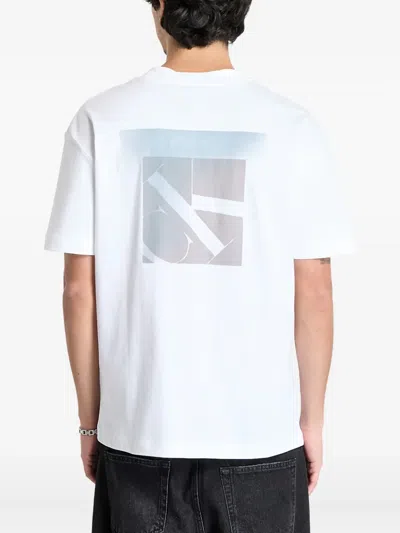 Calvin Klein Jeans Est.1978 Soft Layered Monogram T-shirt In White