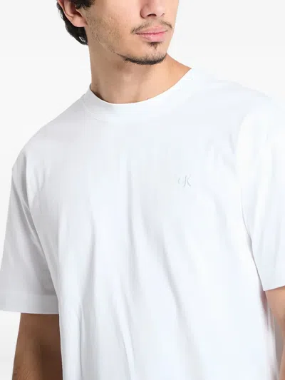 Calvin Klein Jeans Est.1978 Soft Layered Monogram T-shirt In White