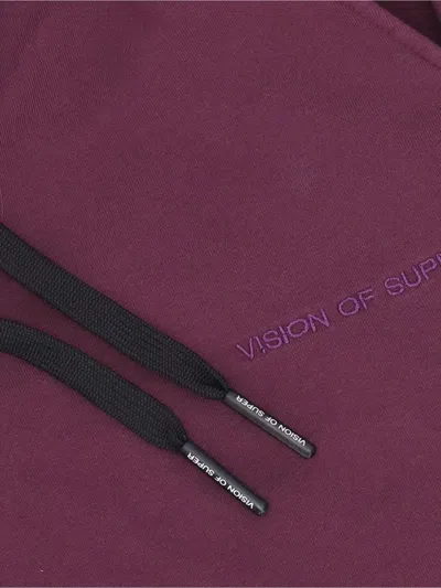 Vision Of Super Flame-print Trousers In Purple