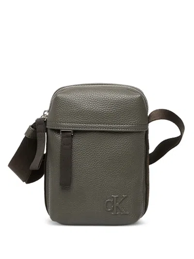 Calvin Klein Jeans Est.1978 Logo-motif Messenger Bag In Green