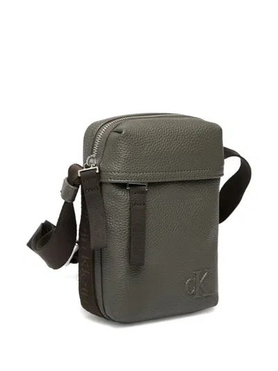 Calvin Klein Jeans Est.1978 Logo-motif Messenger Bag In Green