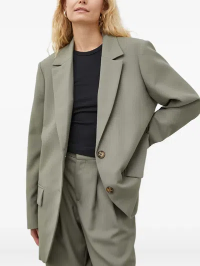 Won Hundred Buttoned-fastening Blazer In Green