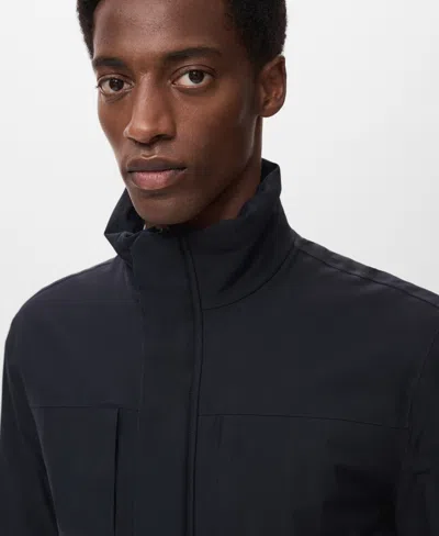 Mango Men's Thermolite Padding Waterproof Jacket In Black