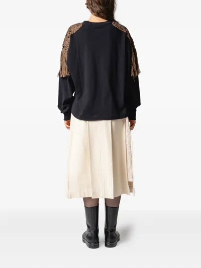 Muller Of Yoshiokubo Layered Midi Skirt In Neutral