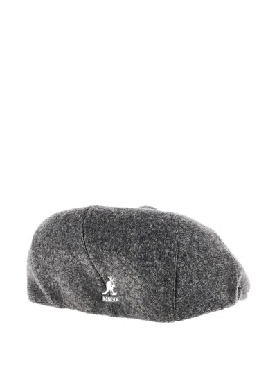 Kangol Button-detail Peak Cap In Gray