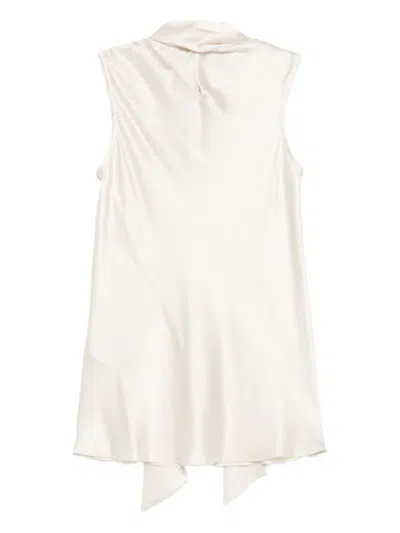 Antonelli Tie-neck Top In Neutral