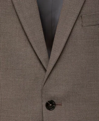 Mango Slim Fit Suit Jacket In Brown