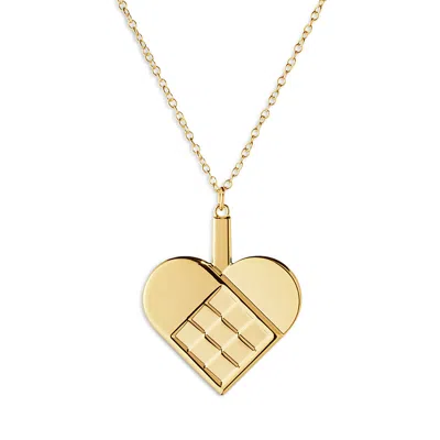 Georg Jensen Gold Plated Heart Ornament In Gold