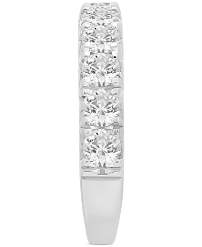 Macy's Lab Grown Diamond Ring (2 Ct. T.w.) In 14k White Or Yellow Gold In Metallic