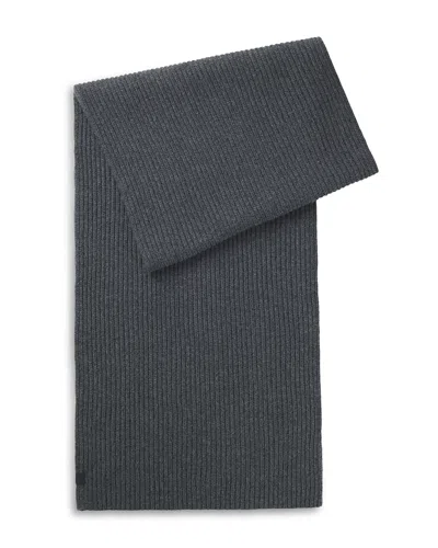 Hugo Boss Beckham X Scarf In Virgin Wool And Cashmere In Gray