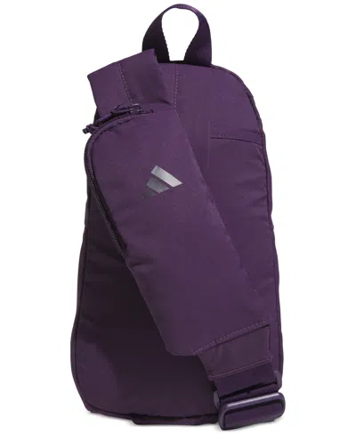 Adidas Originals Women's Essentials 3 Sling Crossbody Bag In Purple