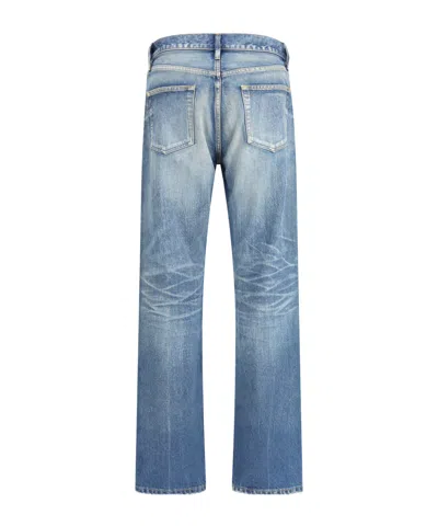 Fear Of God Vintage Wash Straight Jeans In Blue