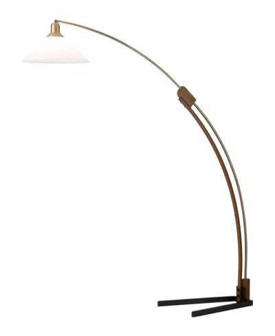 Nova Of California Melmar Arc Floor Lamp With Dimmer Switch In Brown