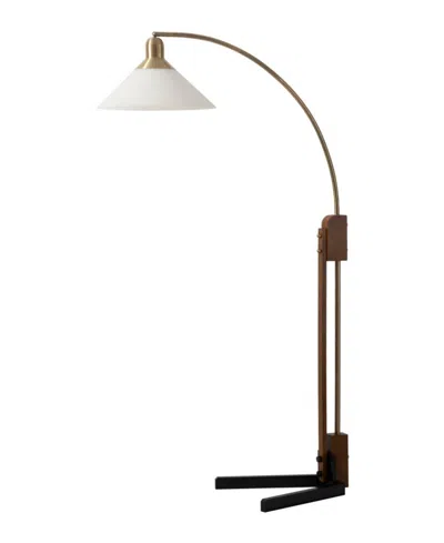 Nova Of California Melmar Chairside Arc Floor Lamp With Dimmer Switch In Multi