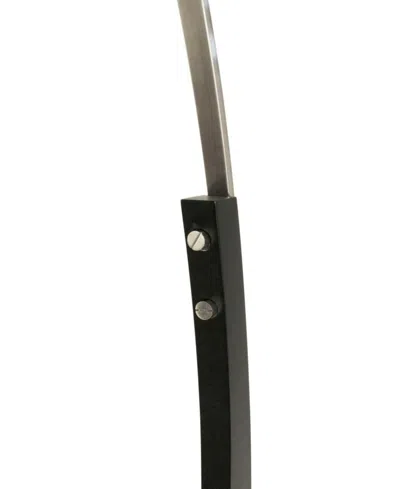 Nova Of California 72" Wood Plimpton 1 Light Arc Floor Lamp In Black