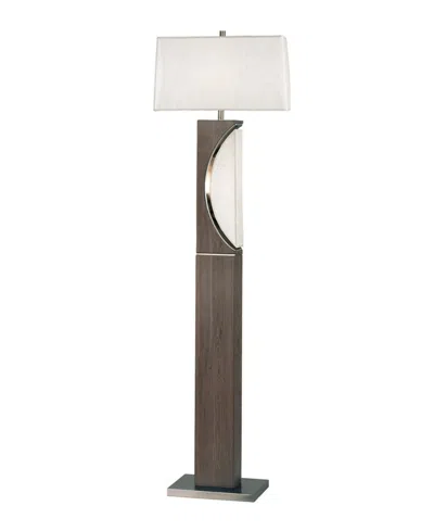 Nova Of California 63" Metal Half Moon Floor Lamp In Brown