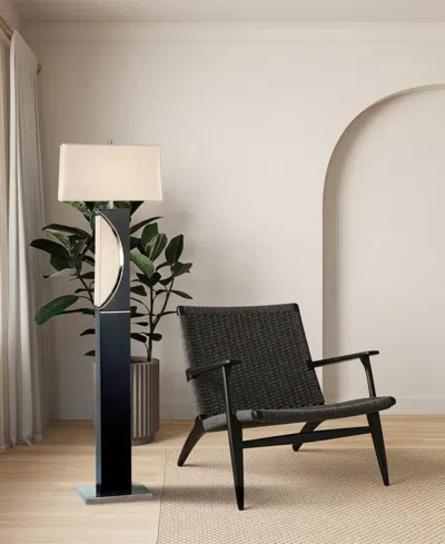 Nova Of California 63" Metal Half Moon Floor Lamp In Brown