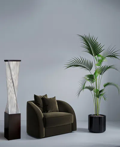 Nova Of California 54" Wood Torque String Floor Lamp In Black