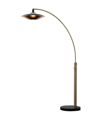 Nova Of California 83" Metal Rancho Mirage 1 Light Arc Floor Lamp In Metallic
