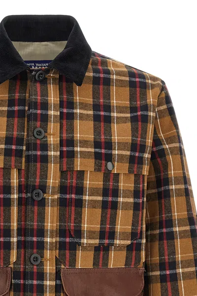 Junya Watanabe Lightweight Check Jacket Jackets And Coats Brown In Black
