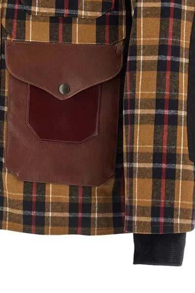 Junya Watanabe Lightweight Check Jacket Jackets And Coats Brown In Black