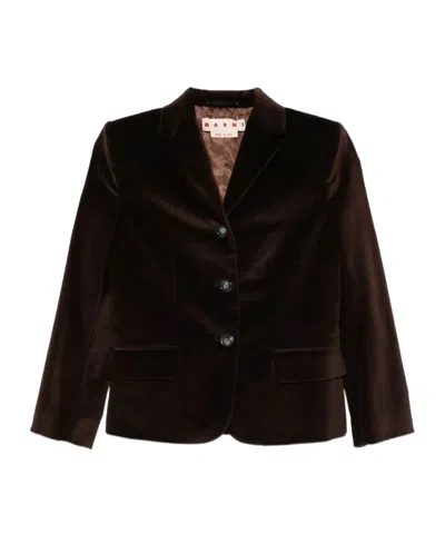 Marni Single-breasted Blazer In Black
