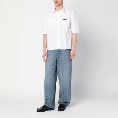 Namacheko Logo Patch Shirt With Pockets And Short Sleeves In Yellow