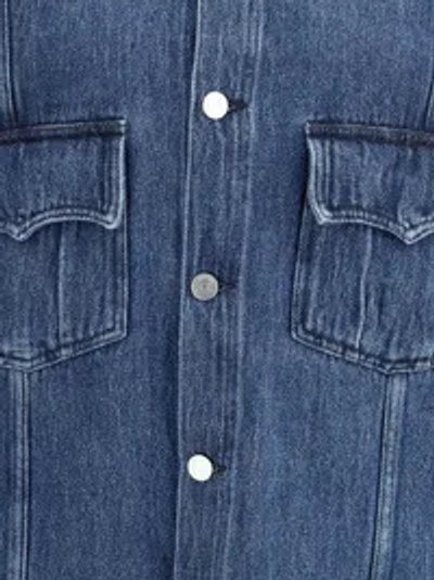 Namacheko Han Long-sleeve Denim Shirt In Blue