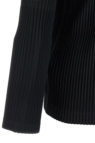 Issey Miyake Long-sleeved T-shirt In Black