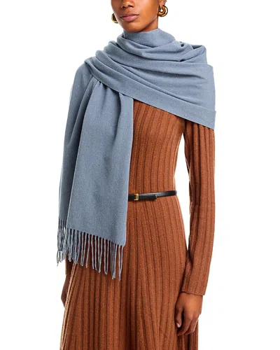 V Fraas Solid Sparkle Scarf - Exclusive In Blue