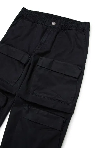 Diesel Cotton Trousers In Black