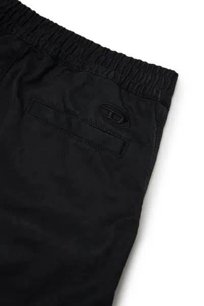 Diesel Cotton Trousers In Black