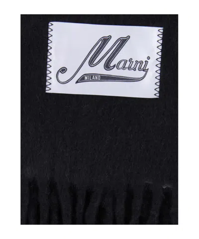 Marni Fringed-trims Scarf In Black