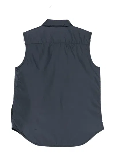 Aspesi Logo-tag Gilet In Blue