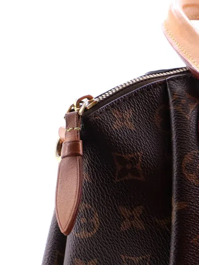 Pre-owned Louis Vuitton Rivoli Handbag Monogram Canvas Mm Satchel In Brown