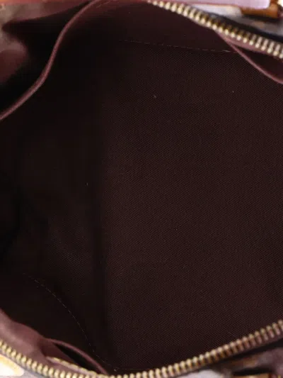 Pre-owned Louis Vuitton Rivoli Handbag Monogram Canvas Mm Satchel In Brown