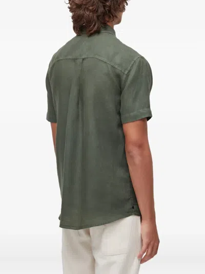 Osklen Classic Linen Shirt In Green