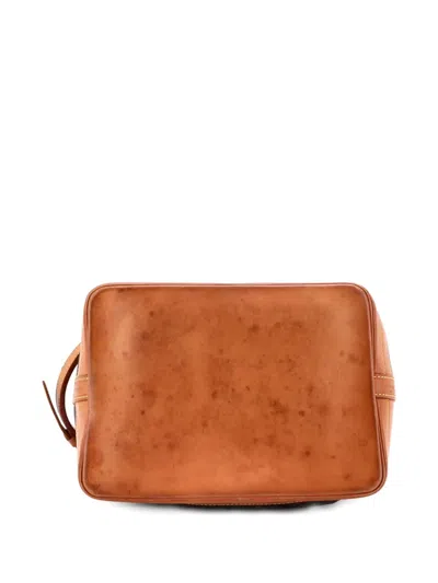 Pre-owned Louis Vuitton Noe Handbag Monogram Canvas Large Bucket Bag In Brown