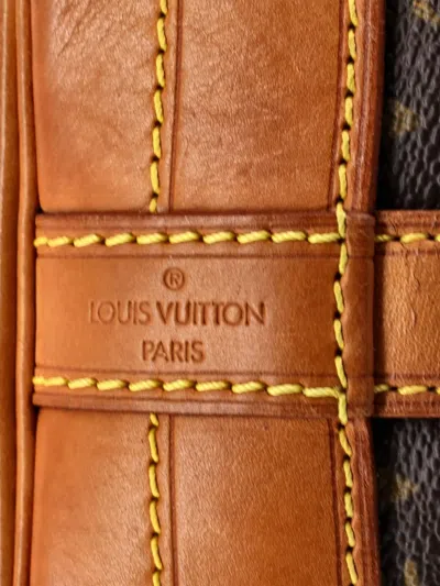 Pre-owned Louis Vuitton Noe Handbag Monogram Canvas Large Bucket Bag In Brown
