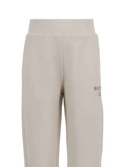 Balmain Logo-detail Track Pants In Neutral