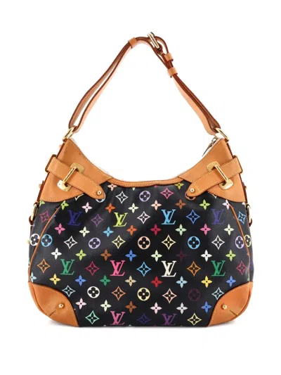 Pre-owned Louis Vuitton Greta Handbag Monogram Multicolor Hobo Bag In Black