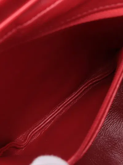 Pre-owned Chanel 2018 Quilted Caviar Cc Filigree Backpack In Red