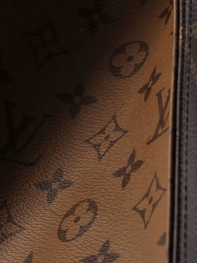 Pre-owned Louis Vuitton Onthego Reverse Monogram Giant Mm Tote Bag In Brown