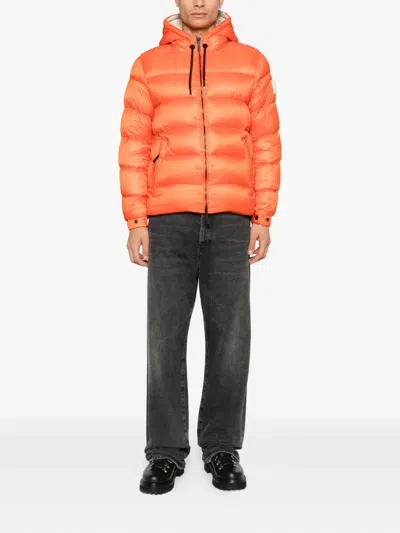 After Label Hooded Jacket In Orange