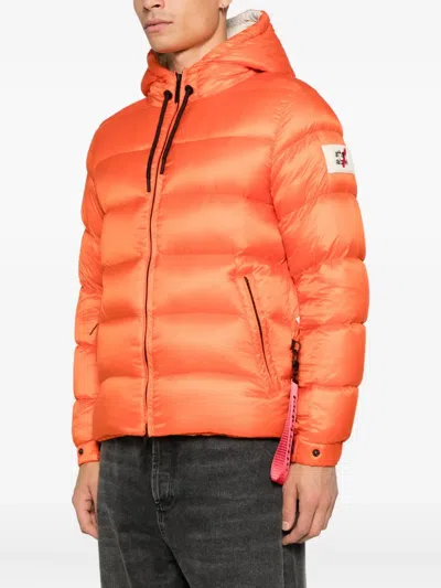 After Label Hooded Jacket In Orange