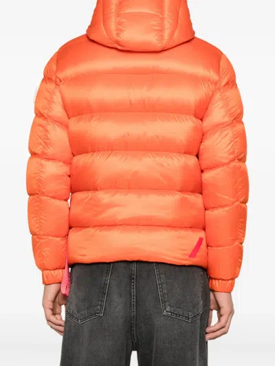 After Label Hooded Jacket In Orange
