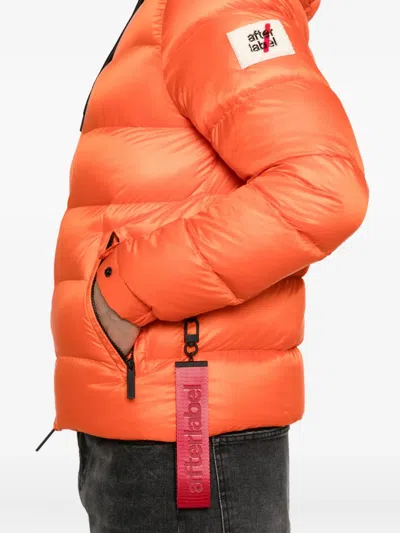 After Label Hooded Jacket In Orange