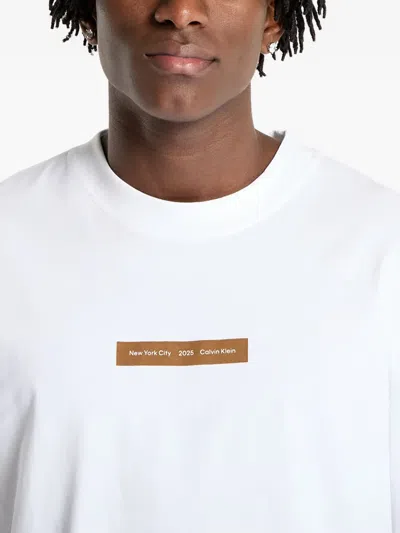 Calvin Klein Jeans Est.1978 Letter-print T-shirt In White
