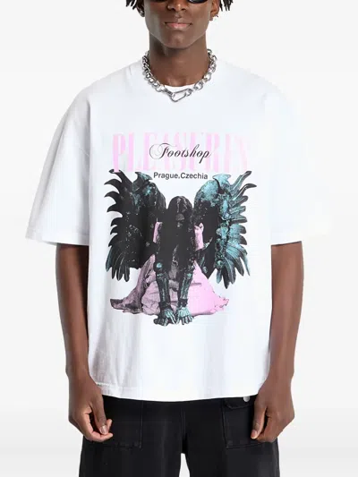 Pleasures X Ftshp Angel T-shirt In White