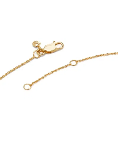 Monica Vinader 18kt Recycled Gold Vermeil Birthstone Aquamarine Pendant Necklace In Gold